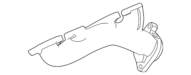 Manifold-Exhaust - Discontinued (Jaguar OEM) AJ812274OEM