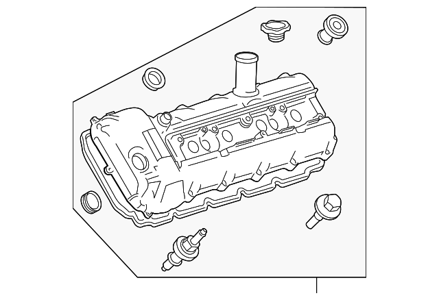 Cover-Camshaft (Jaguar OEM) AJ812391OEM