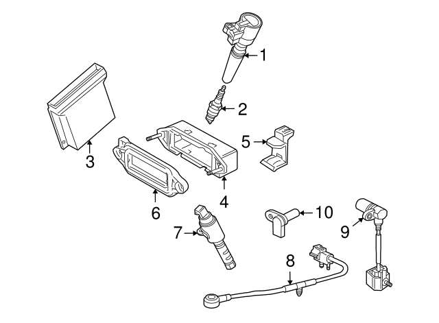 Spark Plug (Jaguar OEM) AJ812842OEM