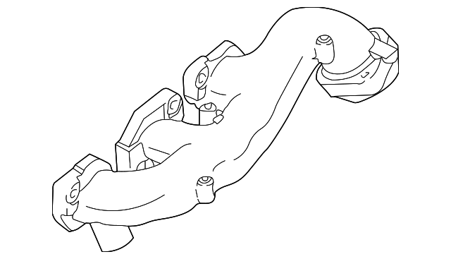 Manifold-Exhaust (Jaguar OEM) AJ84561OEM