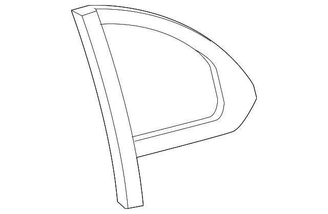 Glass-Quarter (Jaguar OEM) C2C22841OEM