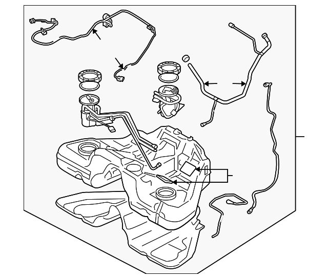 Tank-Fuel (Jaguar OEM) C2C25738OEM