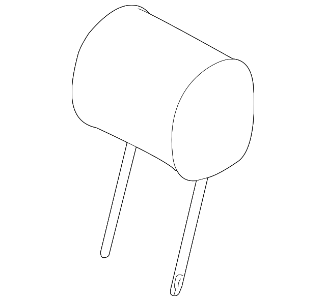 Headrest (Jaguar OEM) C2C27496CGTOEM
