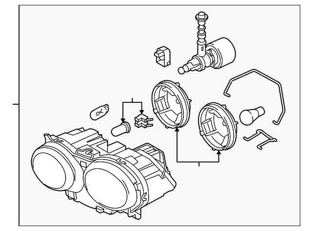 Headlamp (Jaguar OEM) C2C28134OEM