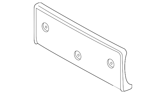 Plinth-Number Pl (Jaguar OEM) C2C36653OEM