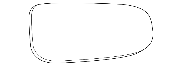 Glass-Door Mirro (Jaguar OEM) C2C37098OEM