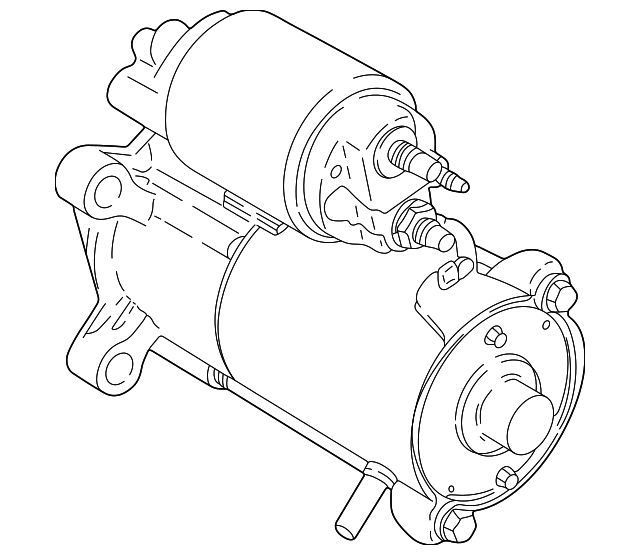 Motor-Starter (Jaguar OEM) C2C37198OEM
