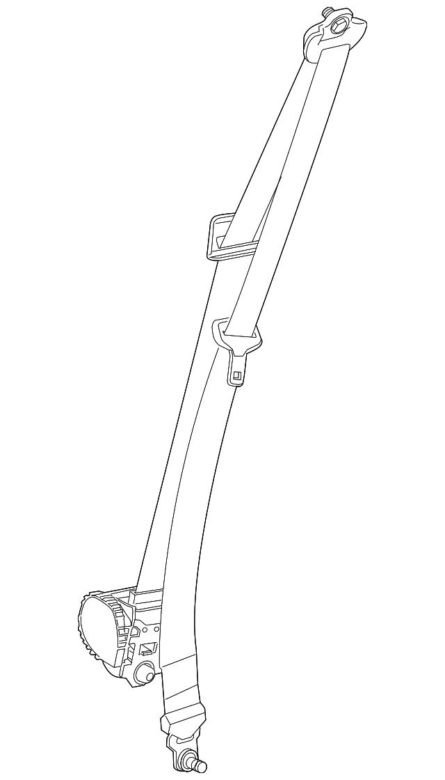 Seatbelt (Jaguar OEM) C2C8881HADOEM