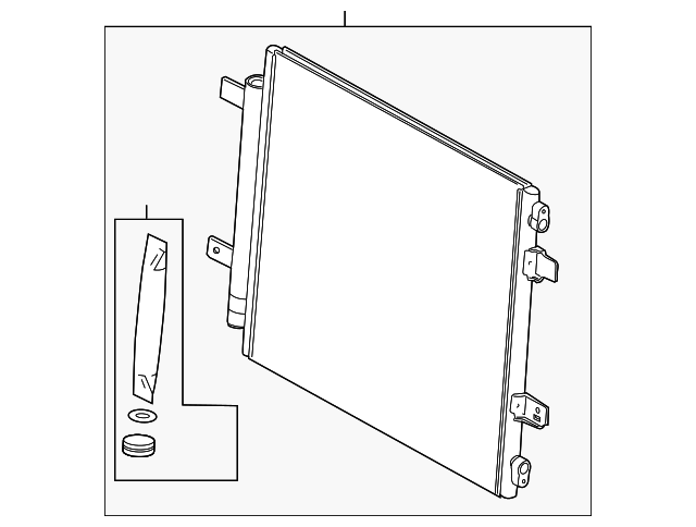 Condenser (Jaguar OEM) C2D26543OEM