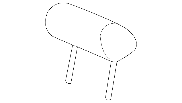 Headrest (Jaguar OEM) C2D4859RHXOEM