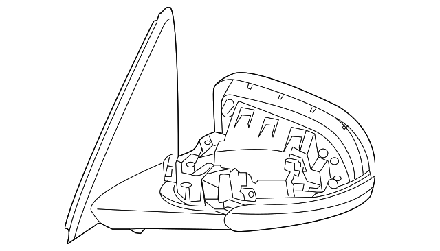 Mirror-Door (Jaguar OEM) C2D56274OEM
