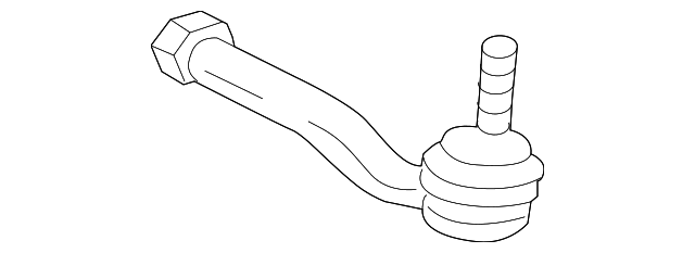 Left Hand Outer Tie Rod C2D7779