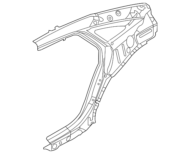 Panel-D Post (Jaguar OEM) C2D9299OEM