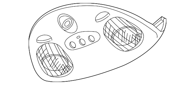 Console-Roof (Jaguar OEM) C2N2796AGDOEM