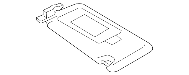Sunvisor (Jaguar OEM) C2P16109AMNOEM