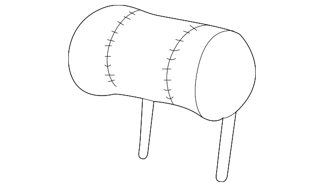 Headrest - Discontinued (Jaguar OEM) GNA5150FANEDOEM