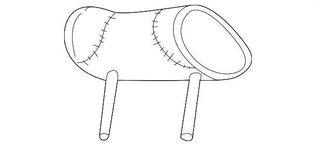 Headrest - Discontinued (Jaguar OEM) GNC5750BASDZOEM