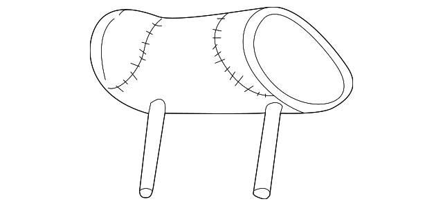 Headrest - Discontinued (Jaguar OEM) GNC5750DAAGDOEM