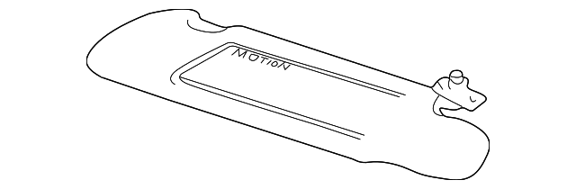 Sunvisor (Jaguar OEM) HJA1073ADLFJOEM