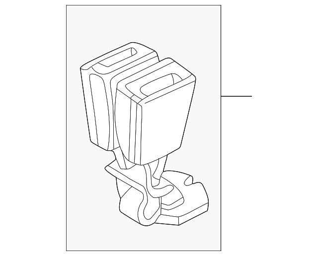 Buckle-Twin Seat (Jaguar OEM) HJE7090ACLEGOEM