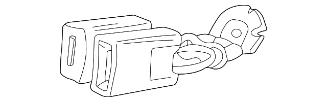 Buckle-Twin Seat (Jaguar OEM) HNC7090ADAGDOEM