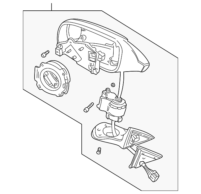Mirror-Door (Jaguar OEM) HNJ3403AAOEM