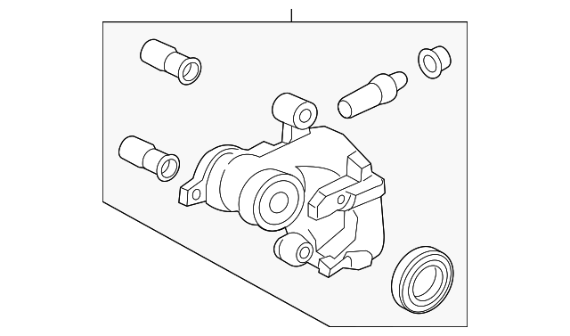 Housing-Caliper (Jaguar OEM) J9C7877OEM