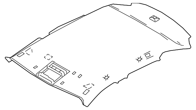 Headlining (Jaguar OEM) J9C8584PVJOEM