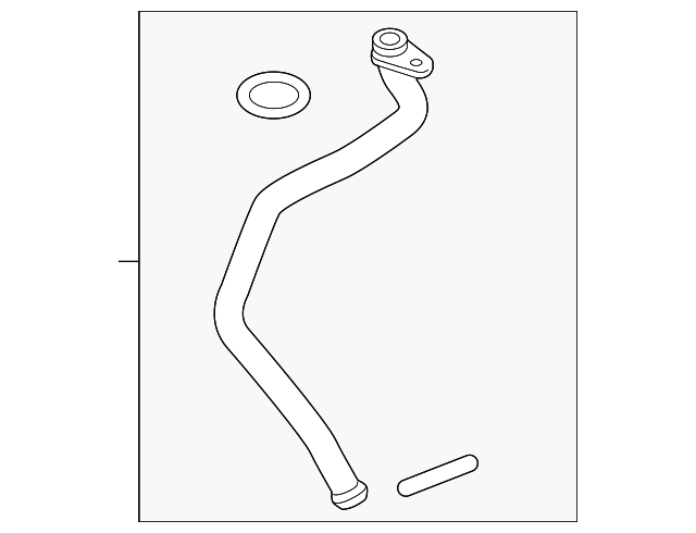 Pipe-Oil Drain (Jaguar OEM) (Jaguar OEM) JDE38480OEM