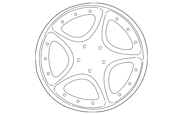Wheel-Road-Alloy - Discontinued (Jaguar OEM) MJC6156ABOEM