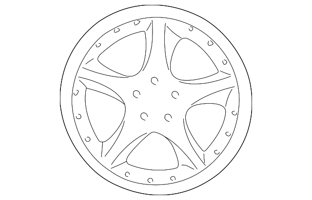 Wheel-Road-Alloy (Jaguar OEM) MXD6156BBOEM