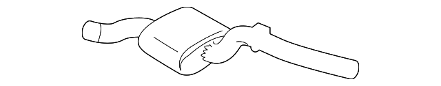 Silencer-Exhaust (Jaguar OEM) NJE6760AAOEM