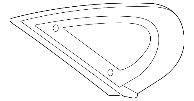 Glass-Quarter (Jaguar OEM) T2H10767OEM