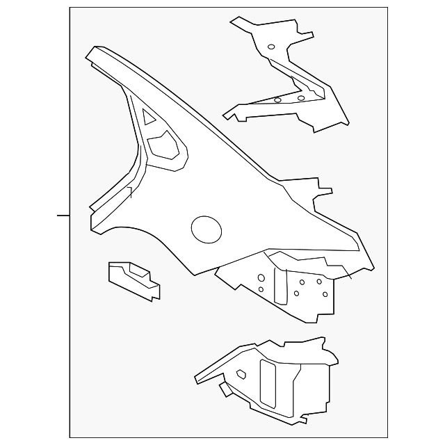 Panel-Quarter (Jaguar OEM) T2H11515OEM