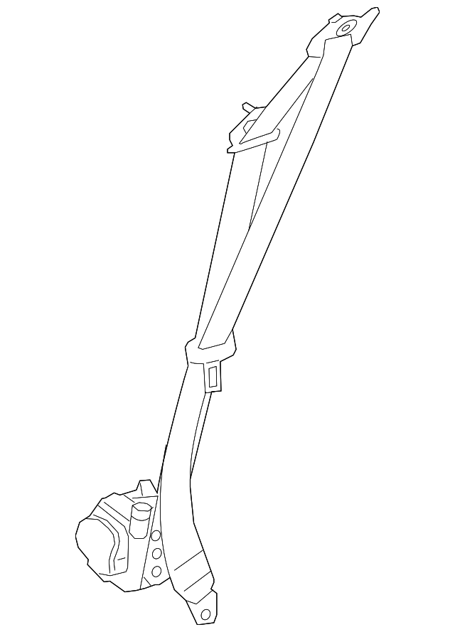 Seatbelt (Jaguar OEM) T2H16155AMTOEM