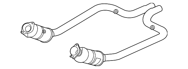 Catalt&Dnppe-Exh (Jaguar OEM) T2H17081OEM