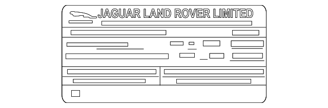 Label-Warning (Jaguar OEM) T2H19432OEM