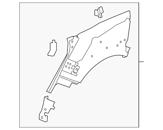 Panel-Wheelarch/ (Jaguar OEM) T2H19748OEM