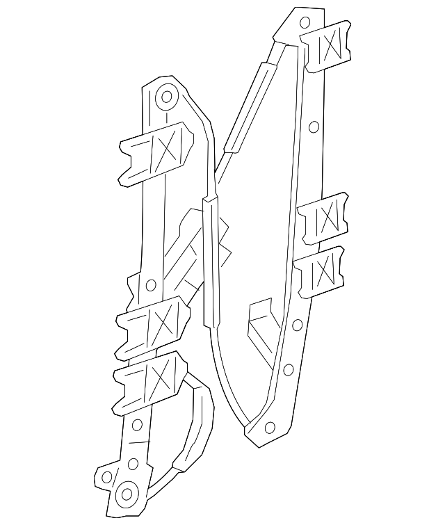 Regulator-Window (Jaguar OEM) T2H1998OEM