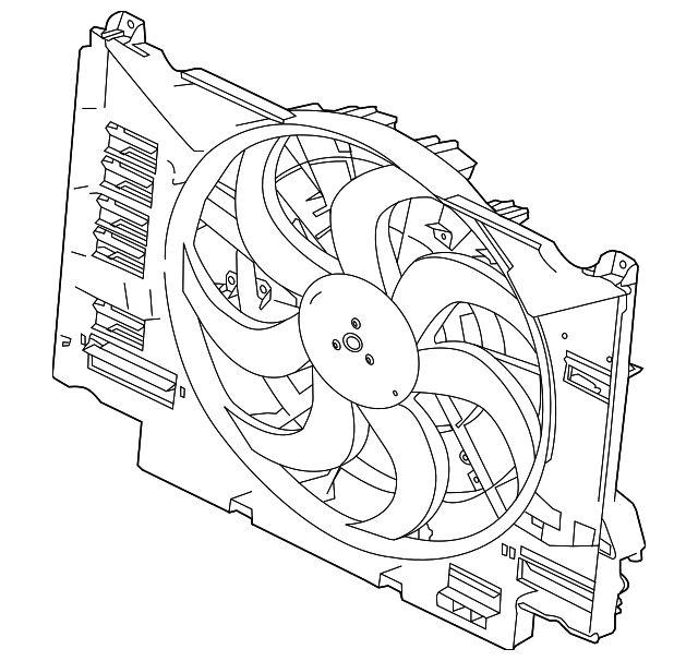 Fan & Cowl (Jaguar OEM) T2H20467OEM