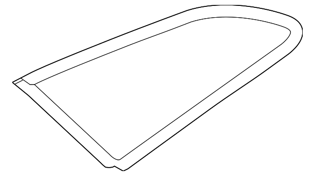 Glass-Quarter (Jaguar OEM) T2H28243OEM
