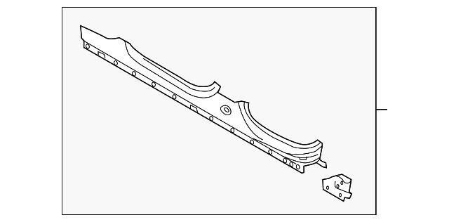 Panel-Sill (Jaguar OEM) T2H30243OEM
