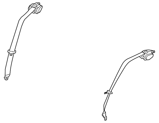 Seatbelt (Jaguar OEM) T2H32144AMTOEM