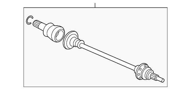 Halfshaft (Jaguar OEM) T2H3340OEM