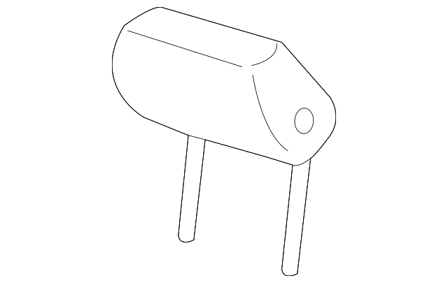 Headrest (Jaguar OEM) T2H34743SBKOEM