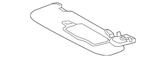Sunvisor (Jaguar OEM) T2H4262LKPOEM