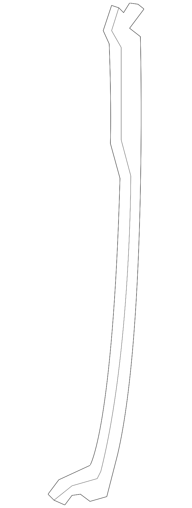 Jaguar Channel-Glass XR827258OEM
