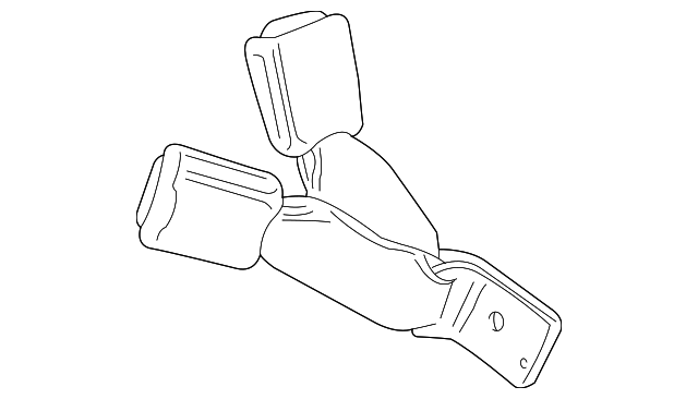 Seatbelt (Jaguar OEM) XR828777LGMOEM