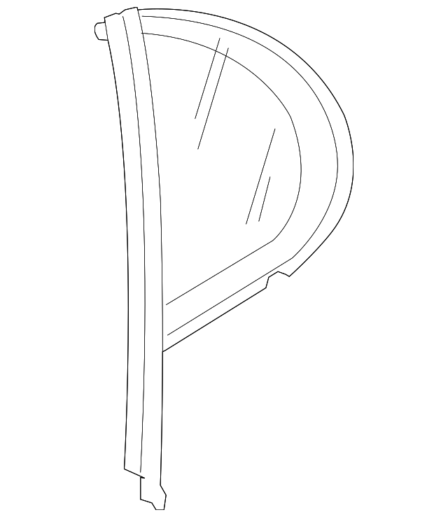 Glass-Quarter - Discontinued (Jaguar OEM) XR830452OEM