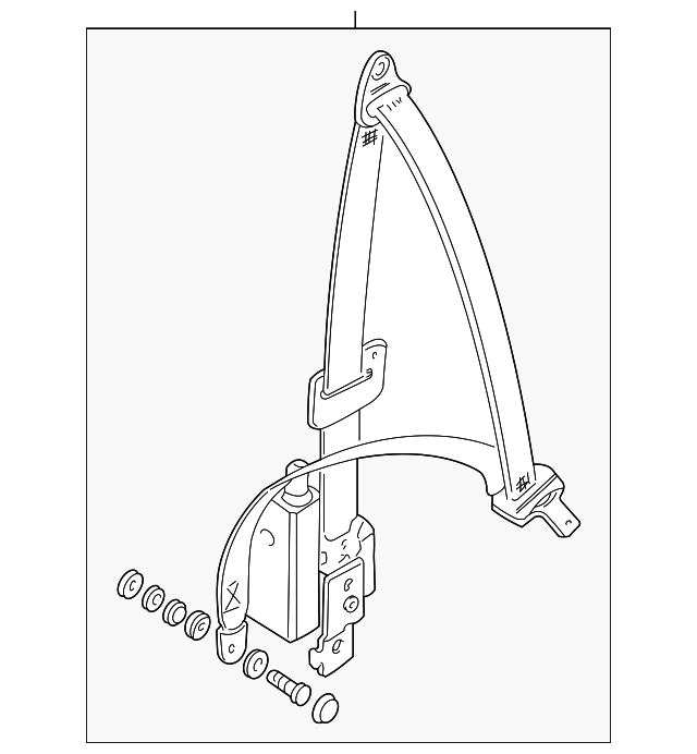 Seatbelt (Jaguar OEM) XR836495LGPOEM
